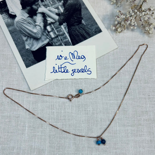 Girocollo Tiny blu e turchese